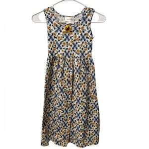 Vintage Bonnie Jean Girls Sleeveless Sunflower Dress